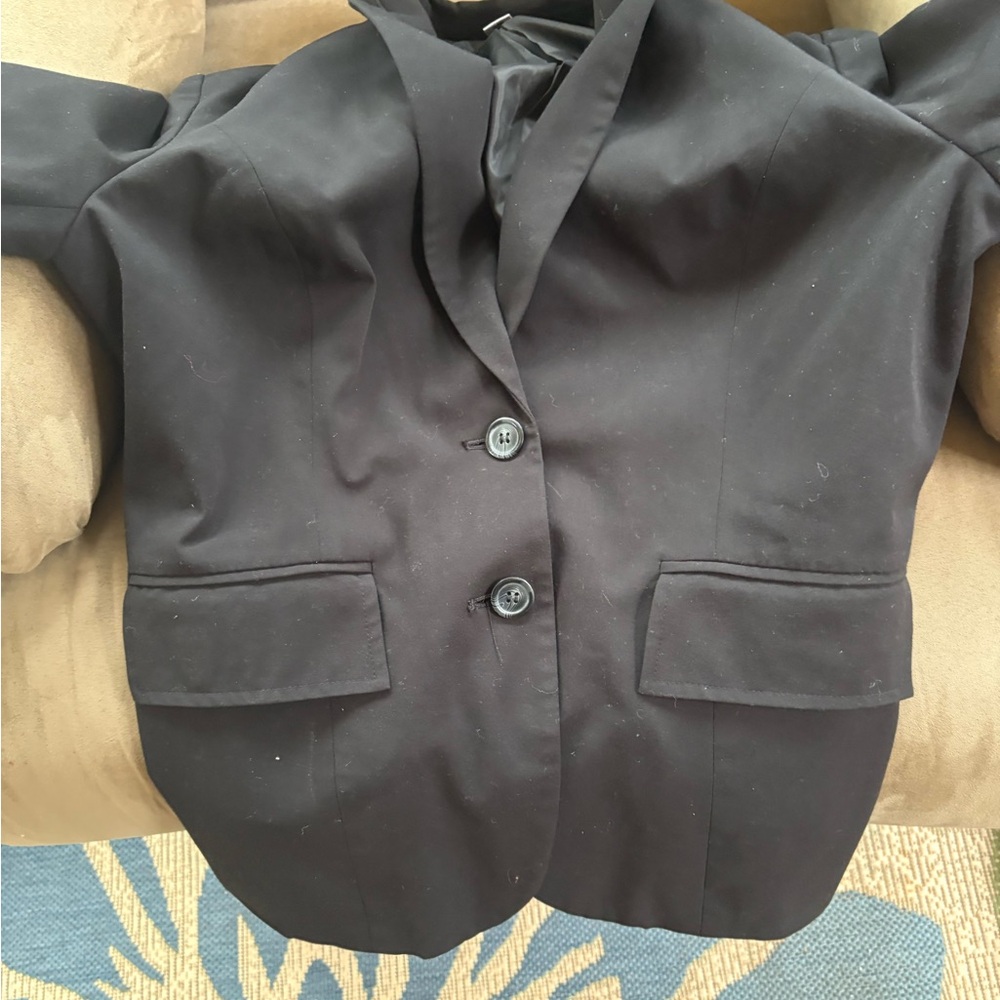 Worthington Black Tailored Two-Button Blazer